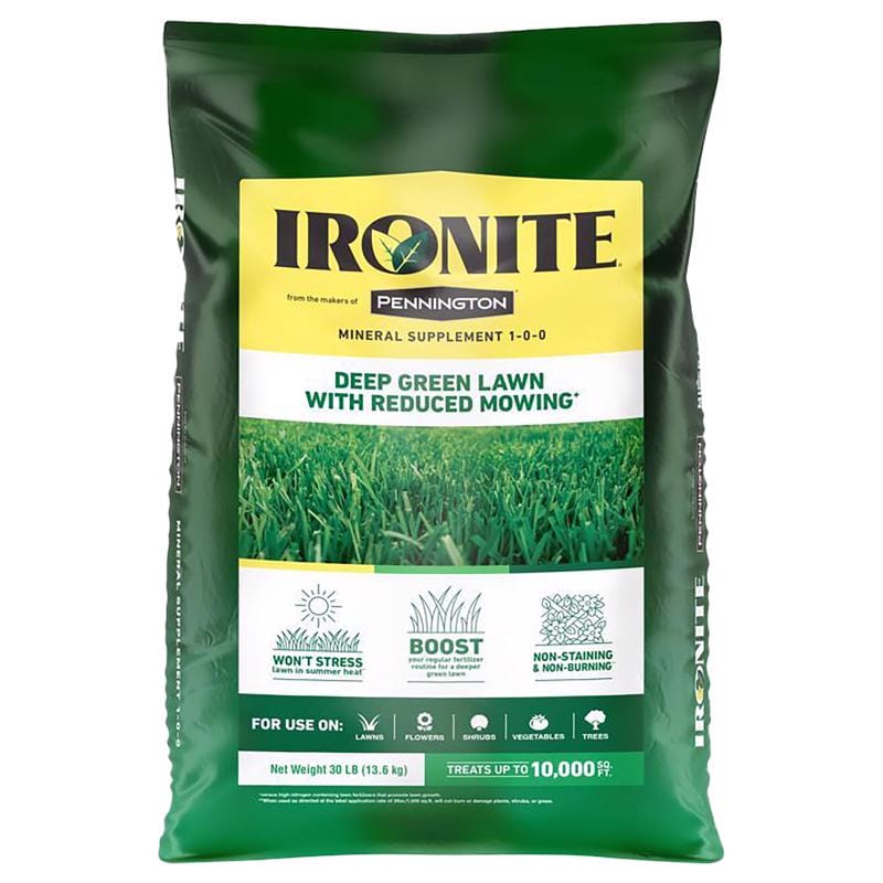 Pennington 100544884 Ironite All-Purpose Lawn Fertilizer For All Grasses 10000 sq ft