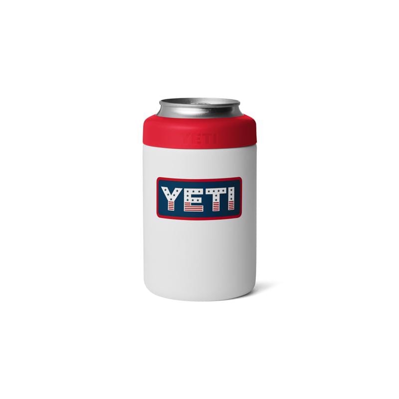 Yeti 21071508954 Rambler 12 oz White Patriotic BPA Free Badge Colster Can Insulator