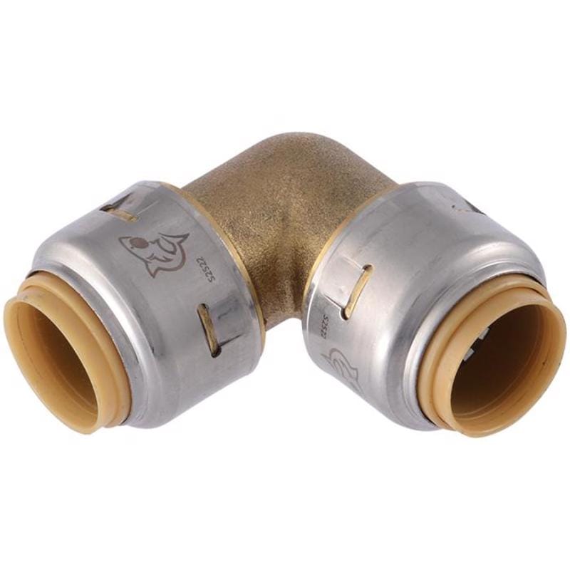 Sharkbite UR256A4 Push to Connect 3/4 in. PTC X 3/4 in. D Brass 90 Degree Elbow