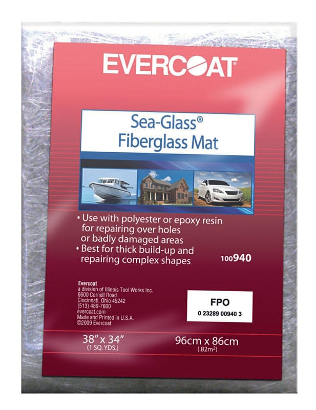 Evercoat 100940 Sea-Glass Fiberglass Mat 1 yd