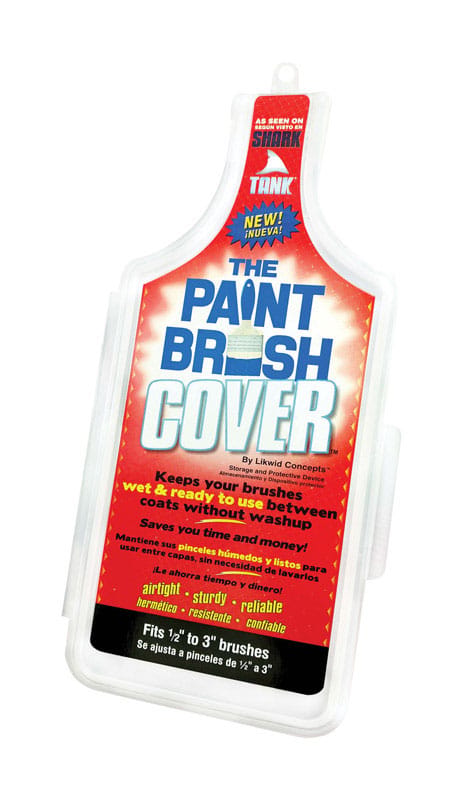 Likwid Concepts PBC001 3 in. W X 9.25 in. L Clear Plastic Paint Brush Cover