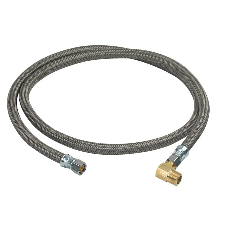 BrassCraft B1-60DW6 P Speedi Plumb Plus 1/2 in. FIP pc X 3/8 in. D Compression 60 in. Steel Dishwasher Supply L