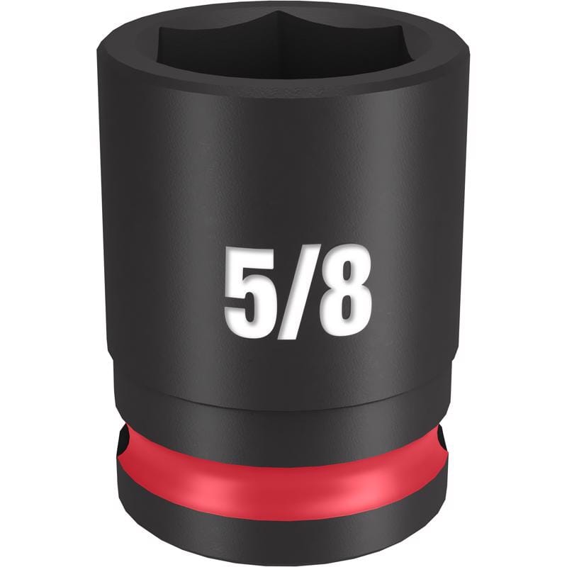 Milwaukee 49-66-6108 Shockwave 5/8 in. X 3/8 in. drive SAE 6 Point Standard Impact Socket 1 pc