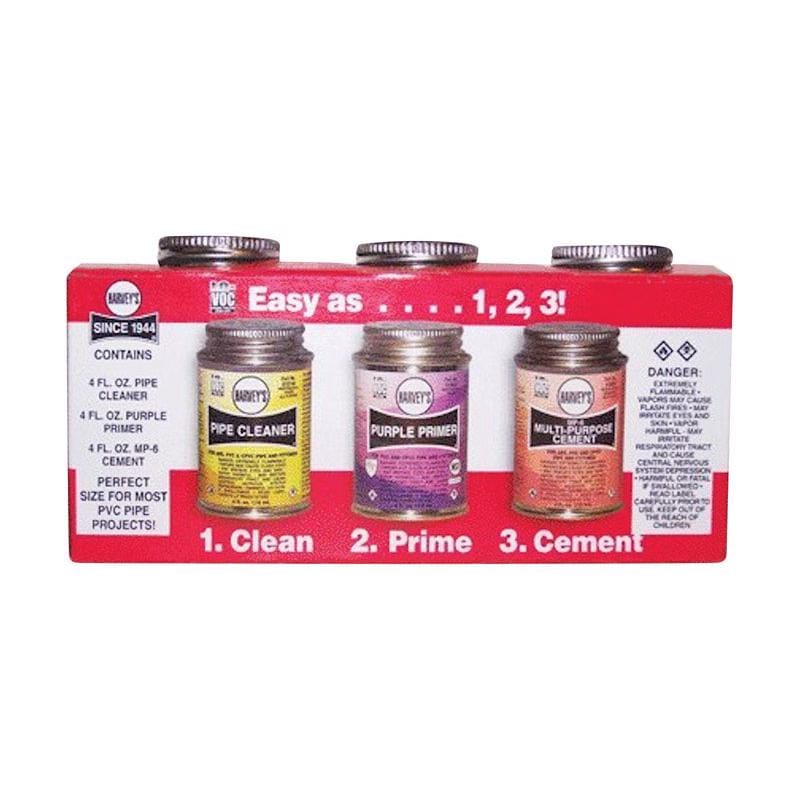 Harvey's 19700 Oatey Clear Solvent Kit For CPVC/PVC 4 oz