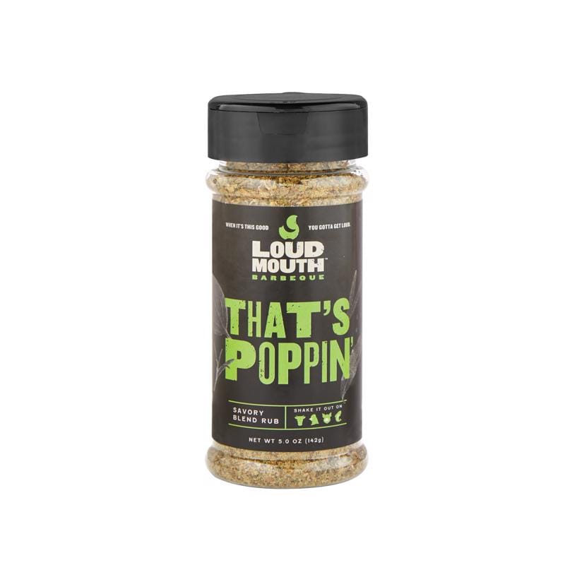 Loud Mouth OW76897 THAT'S POPPIN' Savory Blend BBQ Rub 5 oz