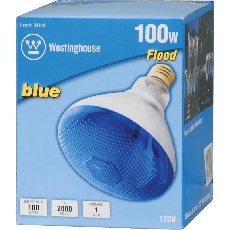 Westinghouse 0441448 100 W Reflector Incandescent Bulb E26 (Medium) Blue 1 pk