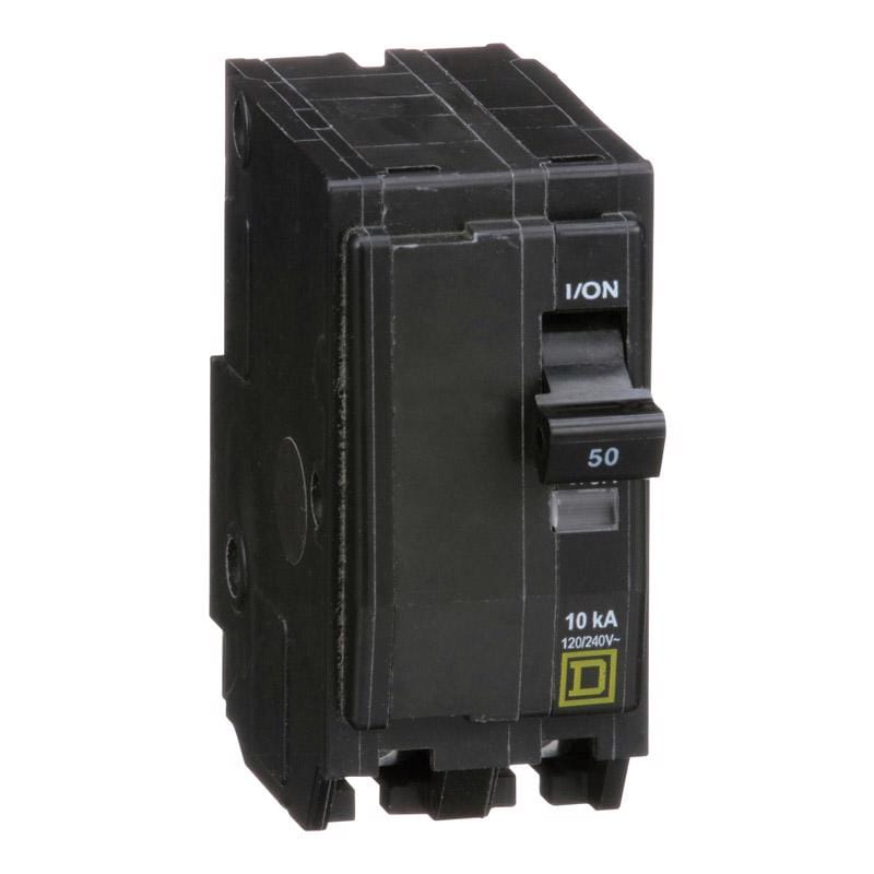 Square D QO250C QO 50 amps Plug In 2-Pole Circuit Breaker