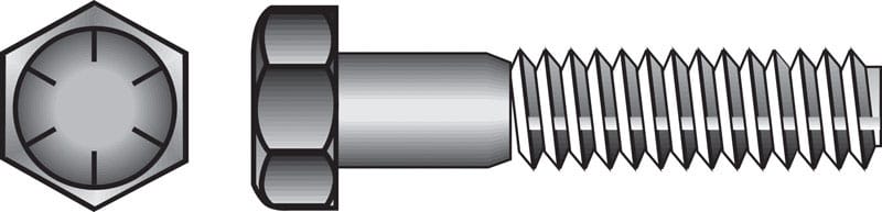 Hillman 220346 5/8 in. D X 4-1/2 in. L Heat Treated Steel Hex Head Cap Screw 25 pk