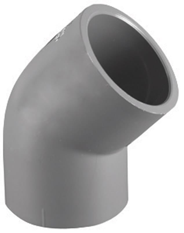 Charlotte Pipe PVC 08309 2000 Schedule 80 2 in. Slip X 2 in. D Slip PVC Elbow 1 pk