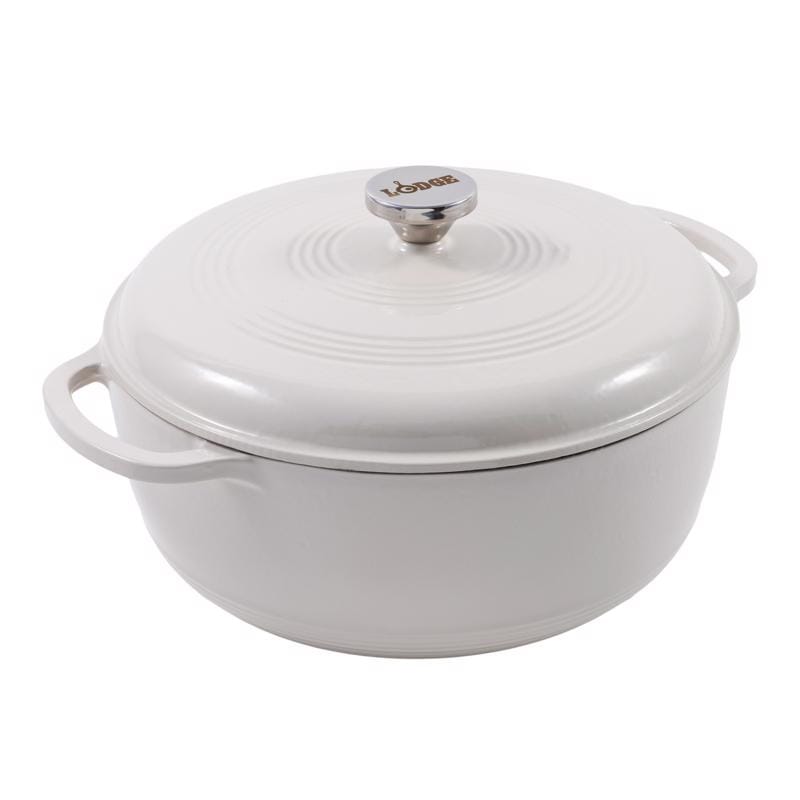 Lodge EC6D13 Cast Iron Dutch Oven 7 in. 6 qt Oyster