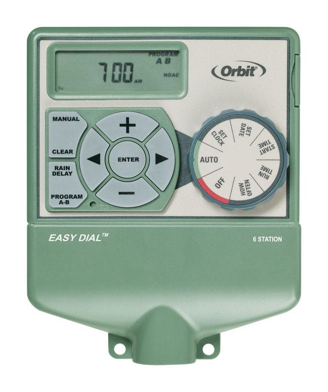 Orbit 57596 Easy Dial Programmable 6 Zone Sprinkler Timer