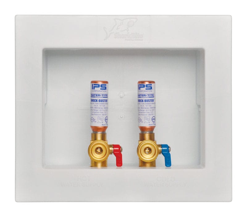 SharkBite 25031 1/2 in. D Washing Machine Outlet Box with Hammer Arrestor