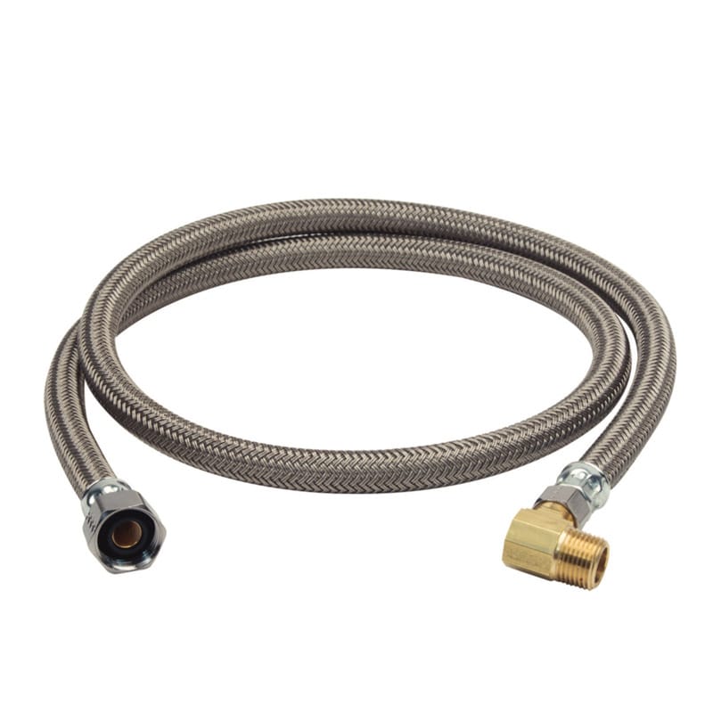 BrassCraft B8-48DW6 P 1/2 in. FIP pc X 3/8 in. D Compression 48 in. Steel Dishwasher Supply Line