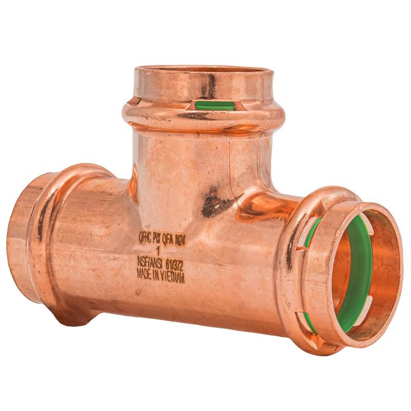 QuickFitting SPWT333R 1 in. Press in. Press in. Copper Tee