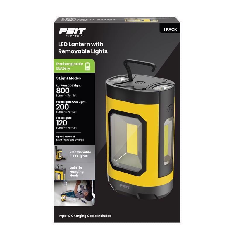 Feit Electric LANRFL1000 Feit 1000 lm LED Rechargeable Hanging Hook Work Light