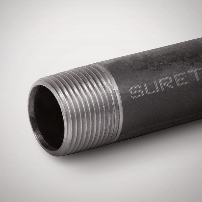United Pipe & Steel WDBTO0100133S10 Domestic 1 in. D X 10 ft. L Black Steel Pipe