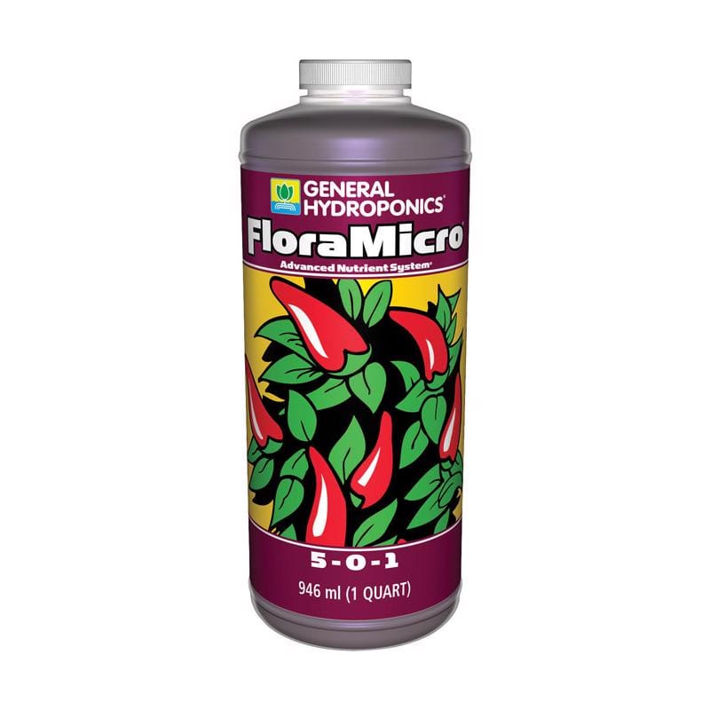General Hydroponics HGC718120 Flora Micro Liquid Nutrient System 1 qt