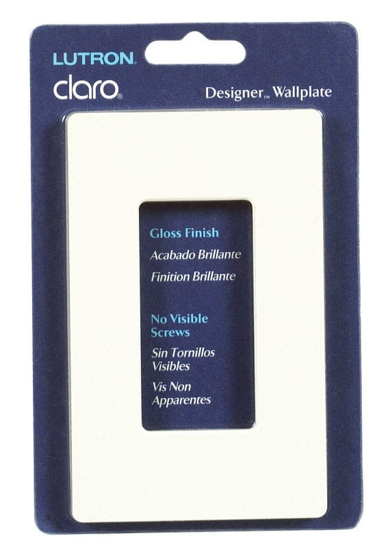Claro CW-1-LA Lutron Almond 1 gang Thermoplastic Nylon Wall Plate 1 pk