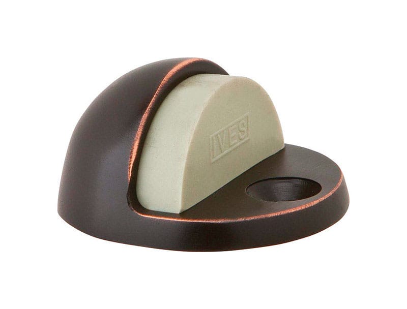 Ives FS436B-716 1-3/4 in. W X 2 in. L Brass Aged Bronze Door Stop Mounts to floor