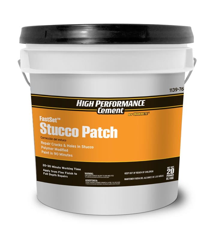 Quikrete 113976 FastSet 20 lb Indoor and Outdoor Stucco Patch