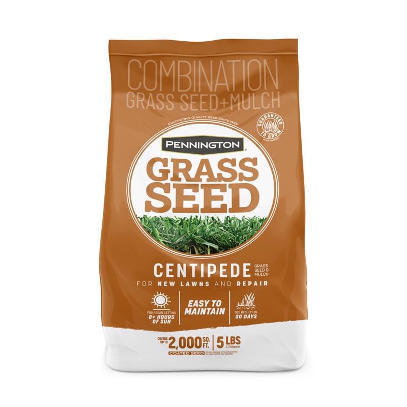 Pennington 100532365 Centipede Grass Full Sun Grass Seed and Mulch 5 lb