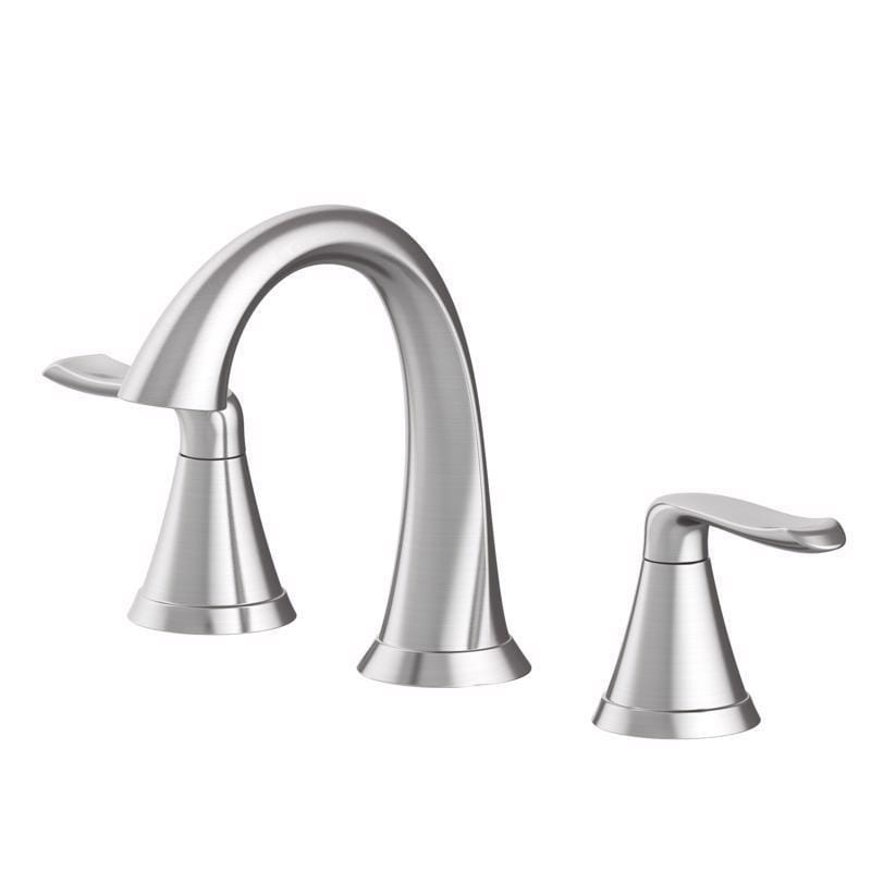 Oakbrook Collection 67307W-6204 Chloe Brushed Nickel Contemporary Widespread Bathroom Sink Faucet 8 in.