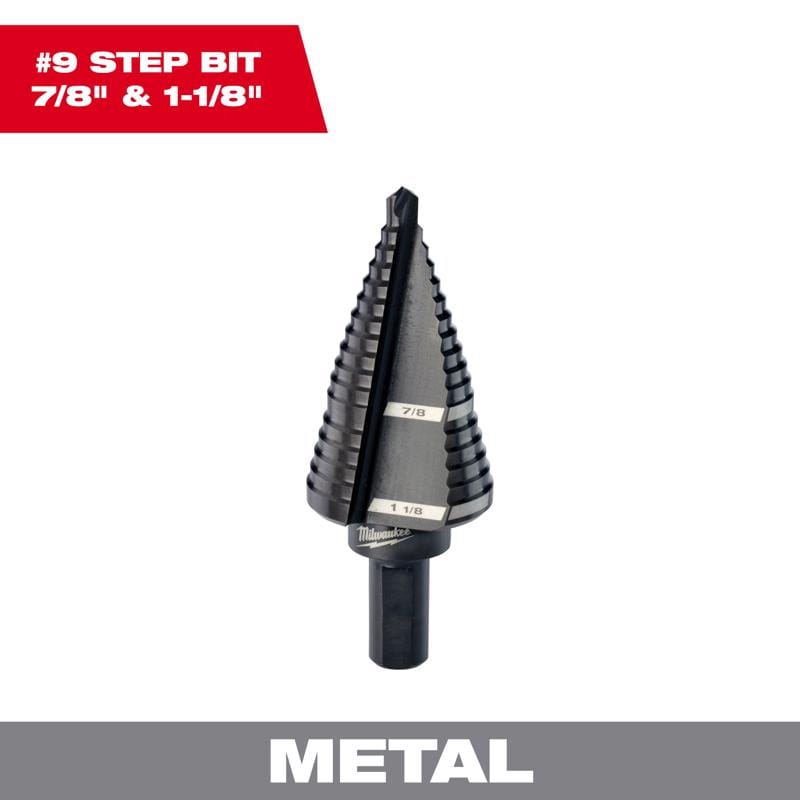 Milwaukee 48-89-9209 Step Bit #9 7/8" & 1-1/8"