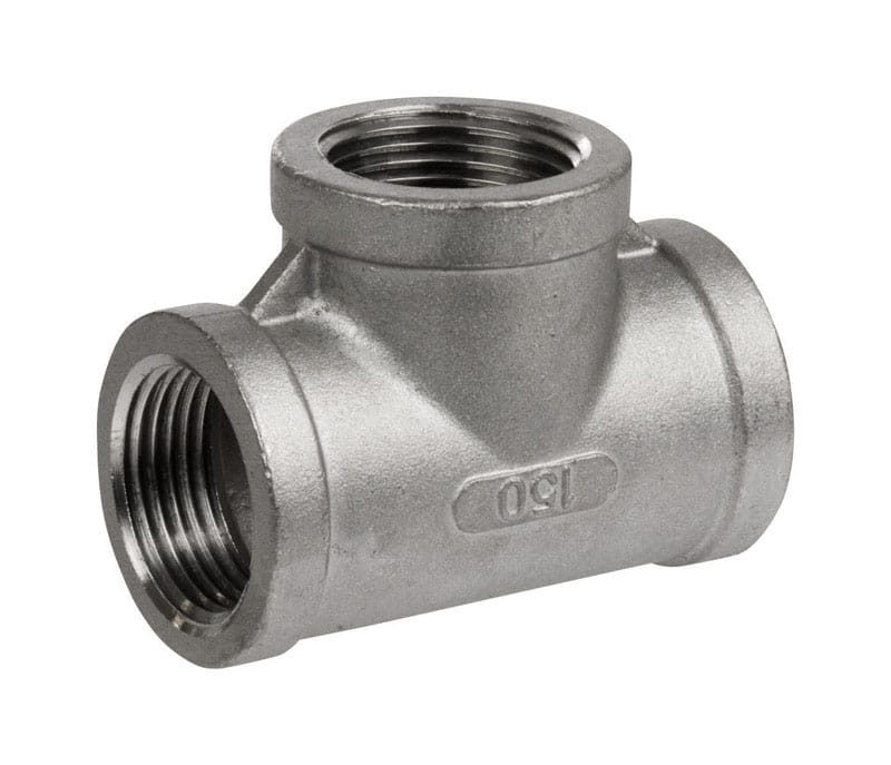 Smith-Cooper 4638102460 1-1/4 in. FPT X 1-1/4 in. D FPT 1-1/4 in. D Female Stainless Steel Tee