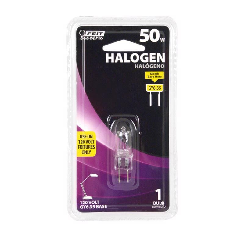 Feit BPQ50T4/JCD/RP 50 W T4 Tubular Halogen Bulb 540 lm Bright White 1 pk