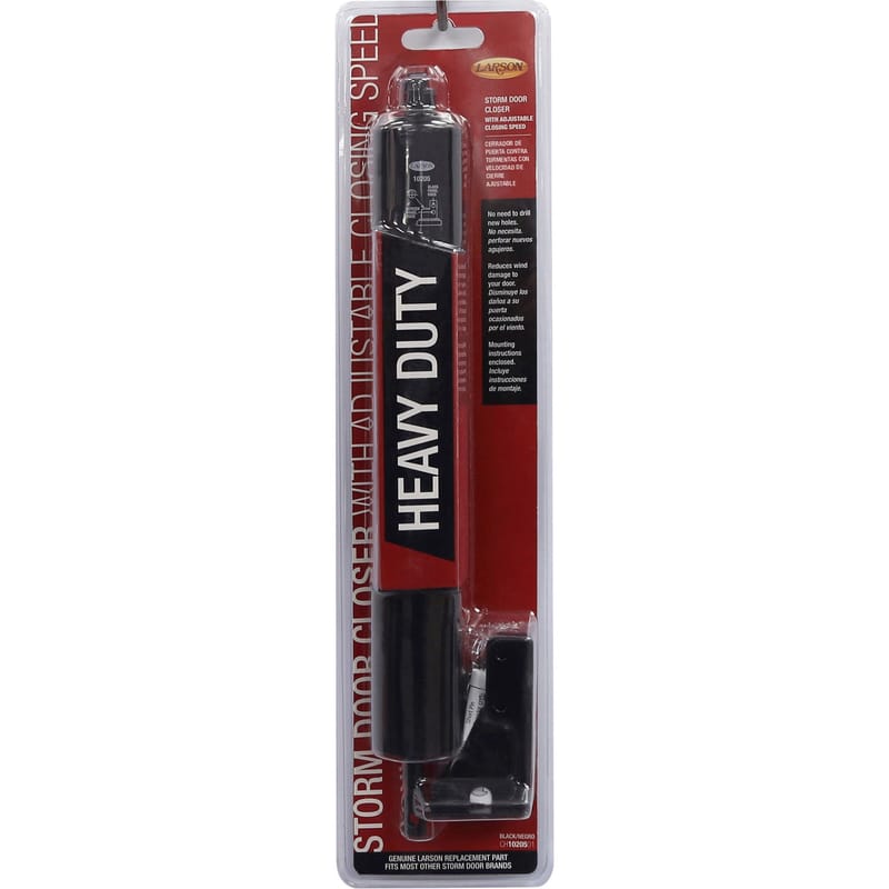 Larson CH1020501 Heavy Duty Black Aluminum Pneumatic Door Closer