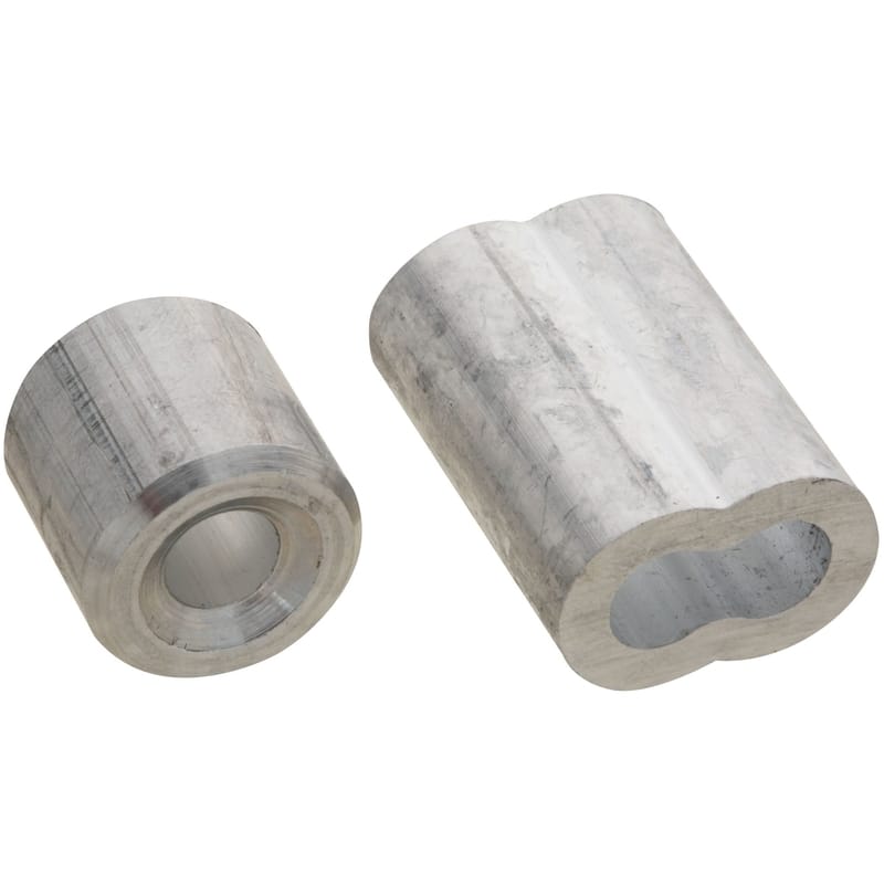 National Hardware N283-879 1/4 in. D Aluminum Cable Ferrules and Stops
