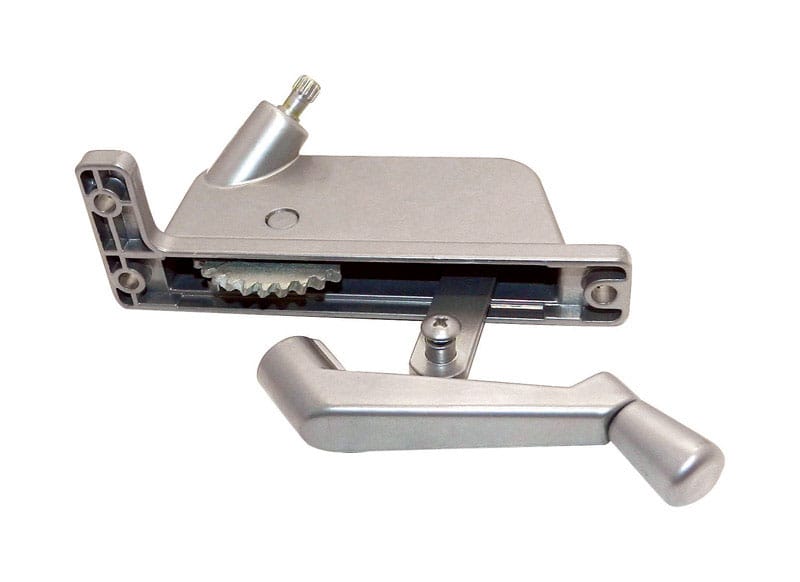 Barton Kramer 207C Satin Metallic Aluminum Vertical Awning Window Operator For T.M. Windows