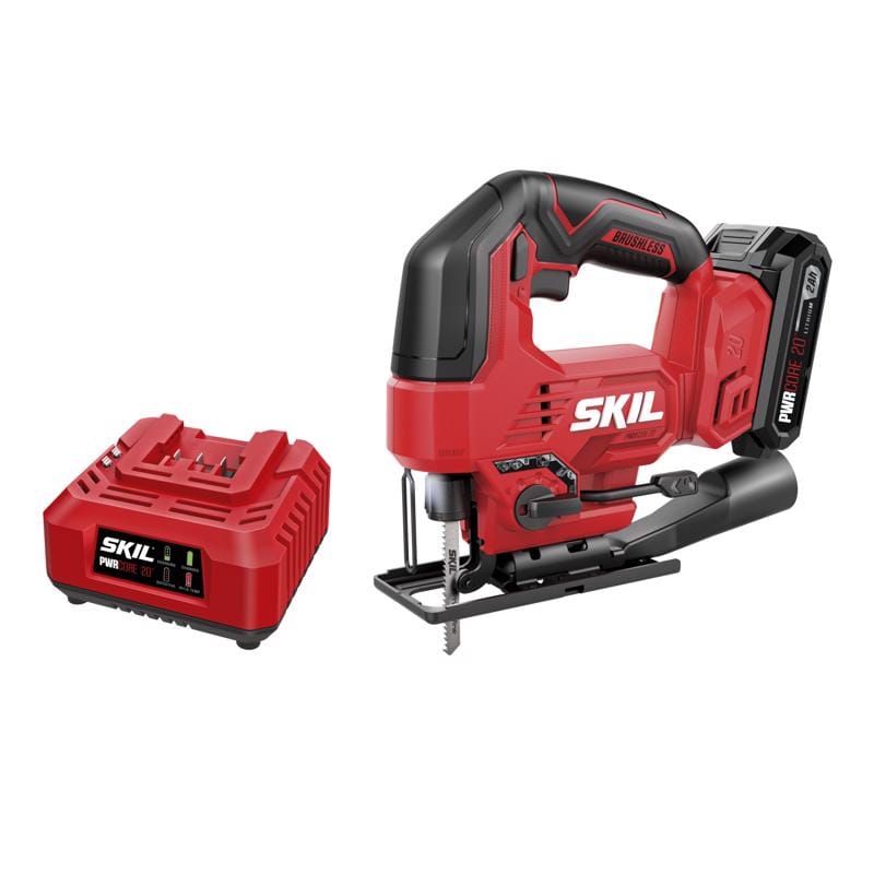 Skil JS8290B-10 20V PWR CORE 20 Cordless Brushless Jig Saw Kit (Battery & Charger)