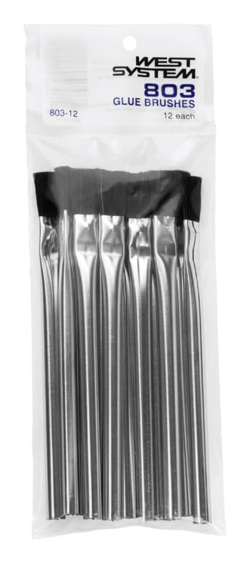 West System 803-12 1/2 in. Medium Soft Flat Glue Brushes