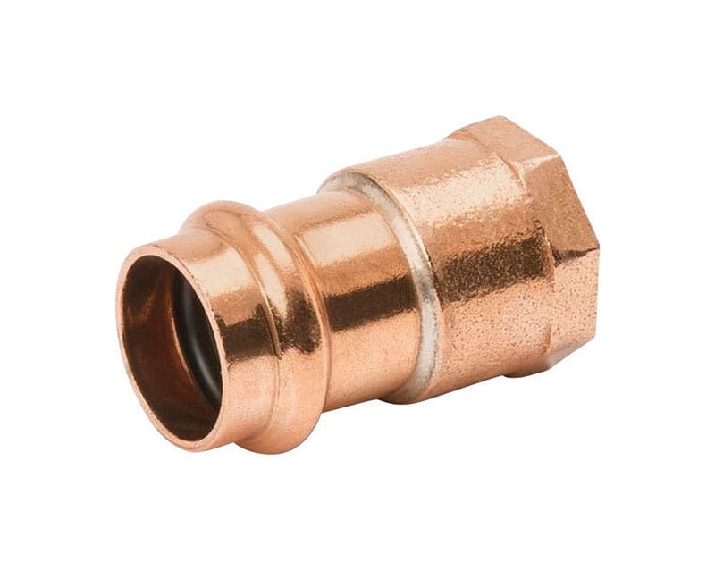 Nibco 9024650PCU Press System 1/2 in. Press X 1/2 in. D FIP Copper Adapter 1 pk