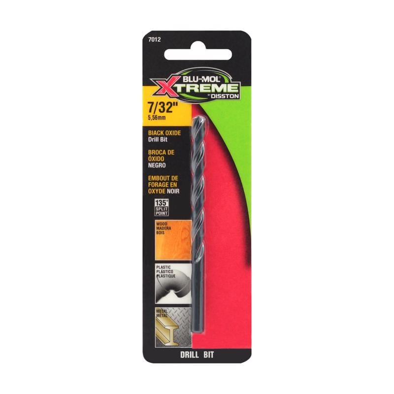 Blu-Mol Xtreme E0217012 7/32 in. High Carbon Steel Drill Bit 1 pk