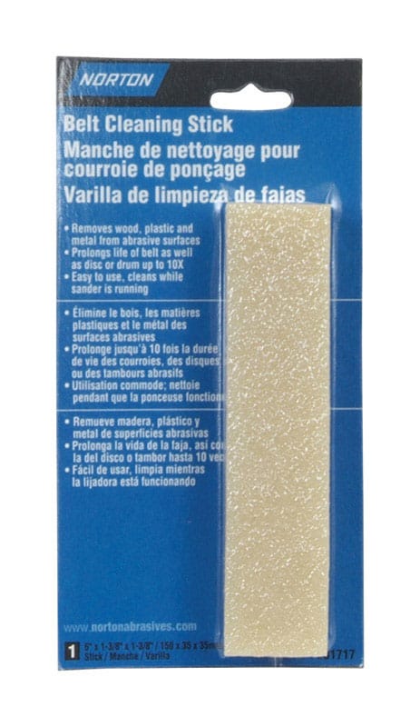 Norton 07660701717 6 in. L X 1.3 in. W Natural Rubber Sanding Belt Cleaning Stick 1 pc