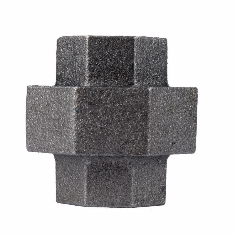 STZ Industries 501570 3/8 in. FIP each X 3/8 in. D FIP Black Malleable Iron Union