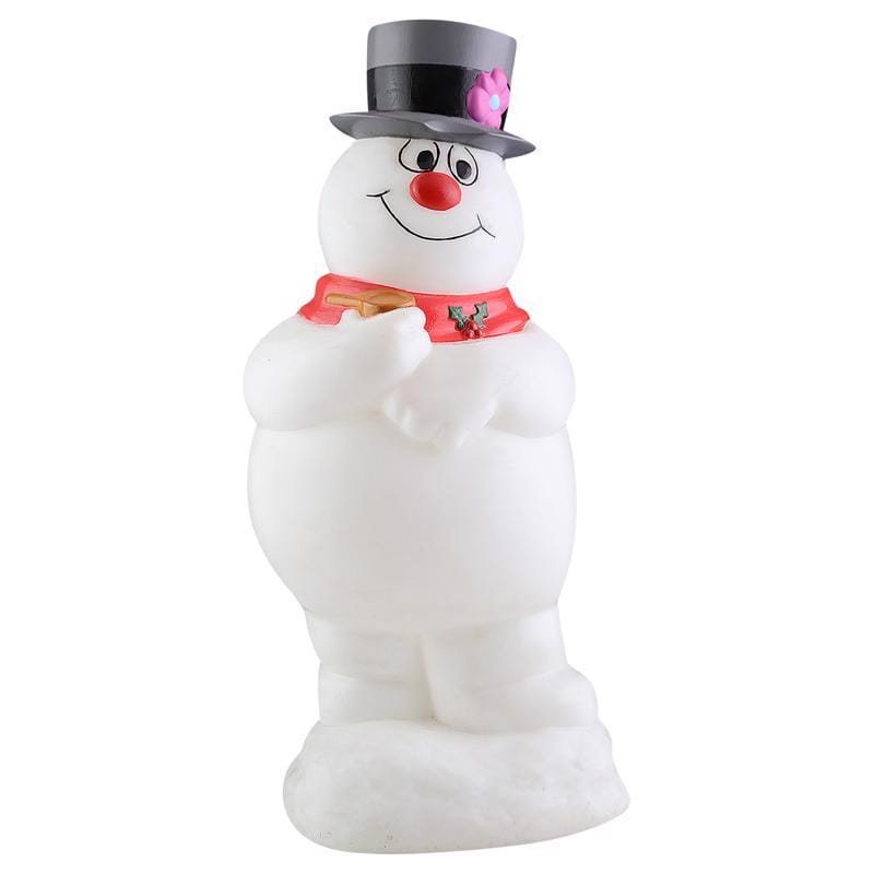 Frosty 881623 LED Multicolored Frosty the Snowman Blow Mold Table Decor 14 in.