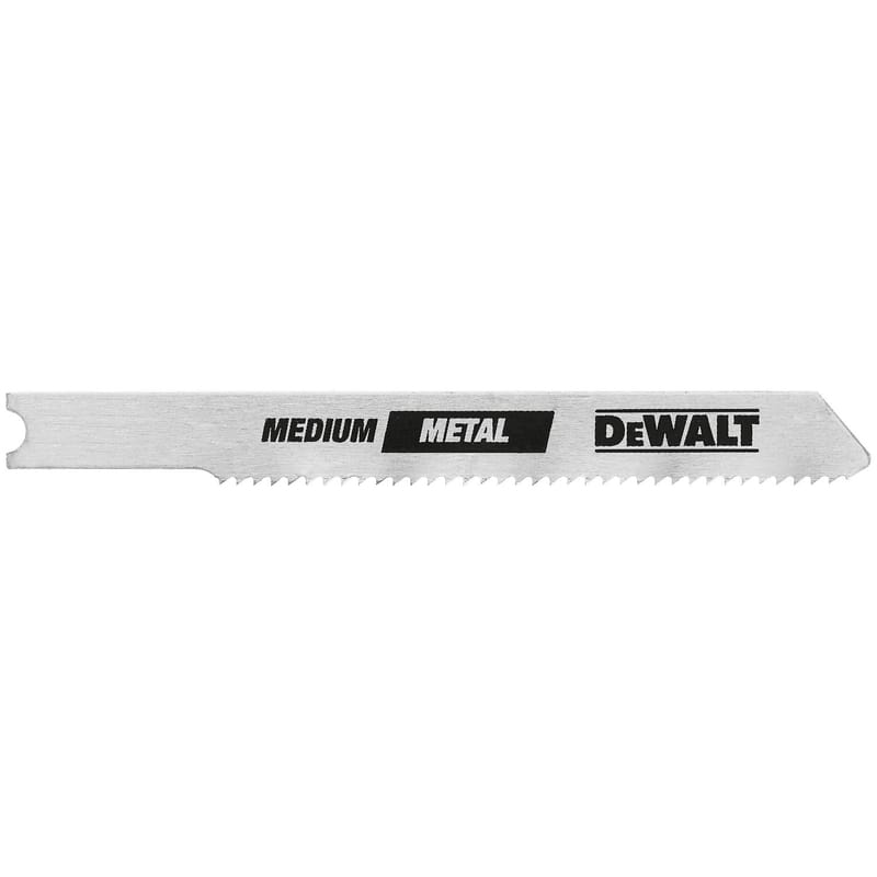 Dewalt DW3726-5 3 in. Cobalt Steel U-Shank Medium Jig Saw Blade 24 TPI 5 pk