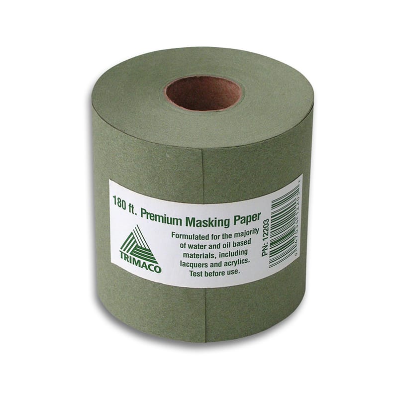 Trimaco 12203 Masking Paper 3 mil X 3 in. W X 180 ft. L Paper Green 1 pk