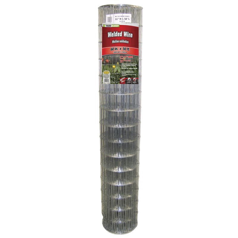 Yardgard 308303B 60 in. H X 50 ft. L Galvanized Steel Multi-Purpose Wire Silver