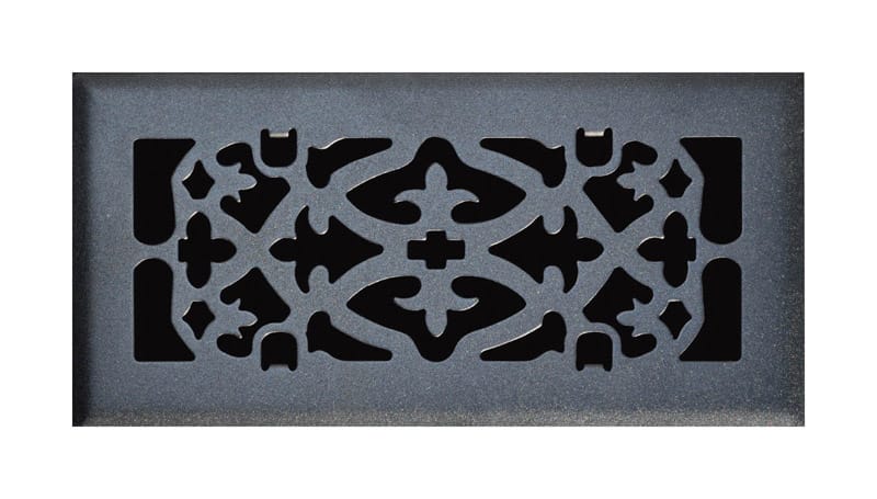 Tru Aire C164OMB04X10 4 in. H X 10 in. W 1-Way Matte Black Steel Floor Diffuser