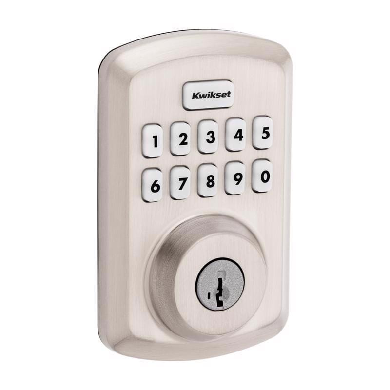 Kwikset 992500-002 SmartCode Satin Nickel Zinc Electronic Deadbolt