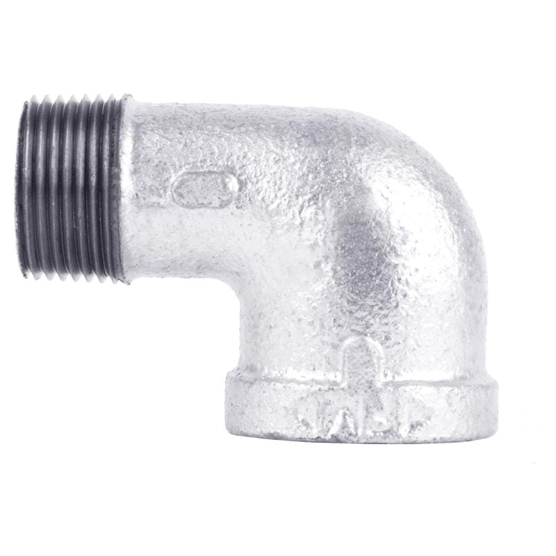 STZ Industries 311USE90-112 1-1/2 in. FIP each X 1-1/2 in. D MIP Galvanized Malleable Iron 90 Degree Street Elbow