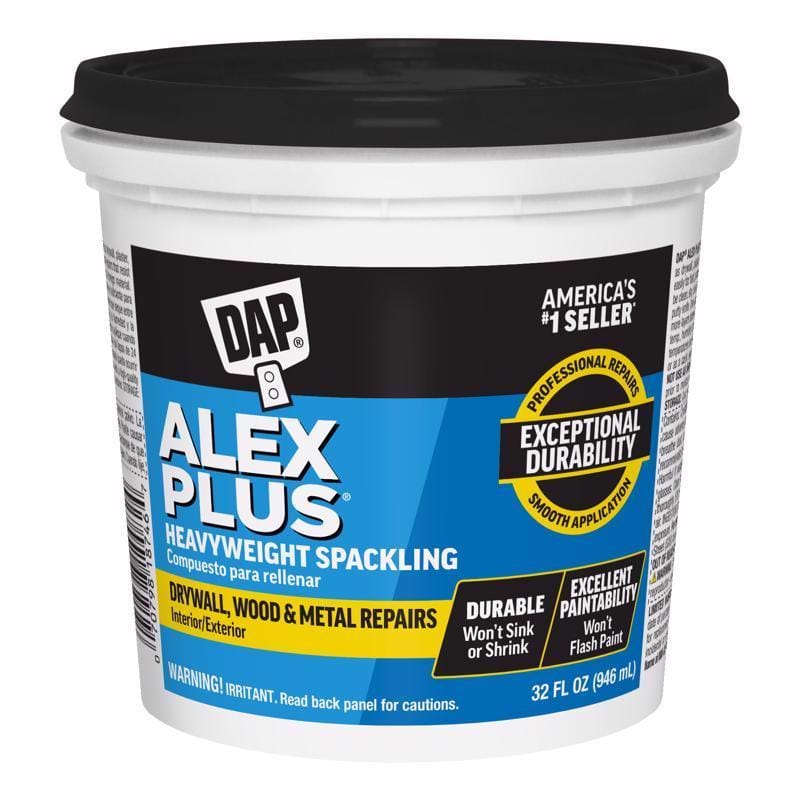 Dap 7079818746 Alex Plus Ready to Use White Spackling Compound 1 qt