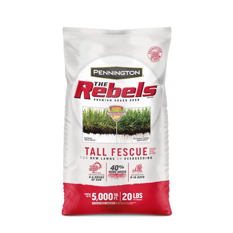 Pennington 100543730 The Rebels Tall Fescue Grass Sun or Shade Grass Seed 20 lb