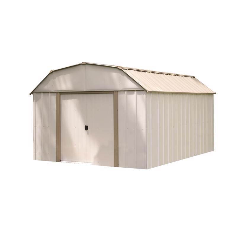 Arrow LX1014-C1 Lexington 10 ft. x 14 ft. Metal Vertical Barn Storage Shed without Floor Kit