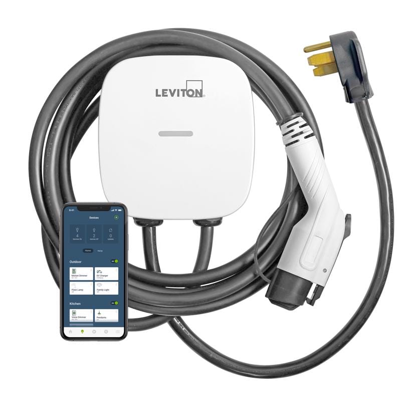 Leviton EV40P-000 EV Series 240 40 Level 2 Electric Vehicle Charging Station With Wi-Fi 25