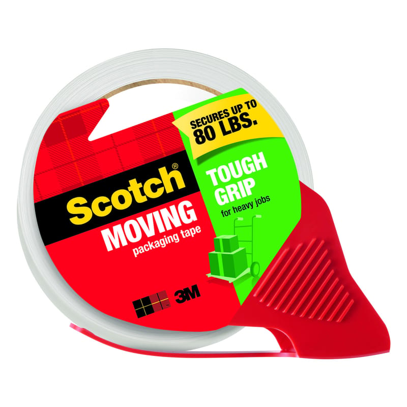 Scotch 3500-RD-36GC Tough Grip 1.88 in. W X 54.6 yd L Packaging Tape with Dispenser